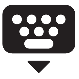Hide Keyboard Icon, keyboard,hide,control