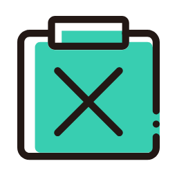 Teal Cancelled Task Icon, task,cancelled,teal