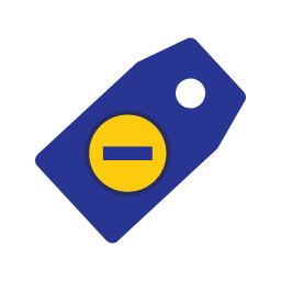 Delete Tag Icon, delete,tag,minus