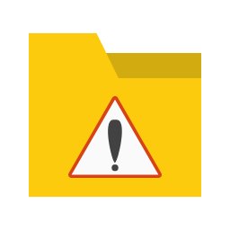 Folder Warning Icon, warning,folder,alert