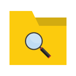Search Folder Icon, search,folder,magnifying glass