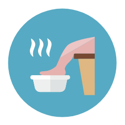 Foot Bath Icon, foot bath,wellness