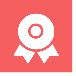 Fan Medal Icon, fan,medal,red
