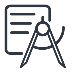 Plan Compass Icon, plan,compass