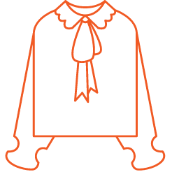 Chiffon Shirt Icon, chiffon shirt,shirt,clothing