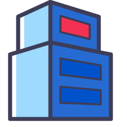 Stacked Building Icon, stacked,building