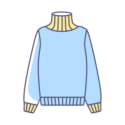 Light Blue Sweater Icon, sweater,light blue,long - sleeved