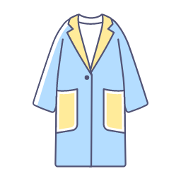 Yellow and Blue Robe Icon, robe,yellow,blue