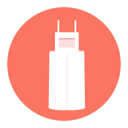 Overall Dress Icon, dress,overall dress
