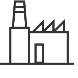 Industrial Factory Icon, factory,industrial,building