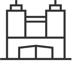 Twin - tower Building Icon, building,twin - towers,architecture