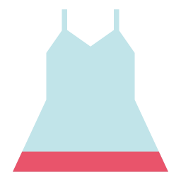 Blue Dress Icon, dress,clothing