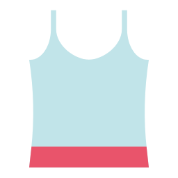 Blue Tank Top Icon, tank top,clothing