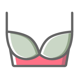 Gray Bra Icon, bra,underwear