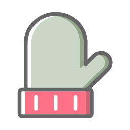 Gray Glove Icon, glove,accessory