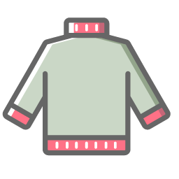 Gray Sweater Icon, sweater,clothing