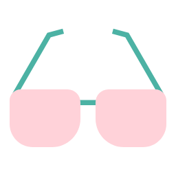 Pink Glasses Icon, glasses,accessory