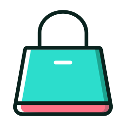 Teal Handbag Icon, handbag,accessory