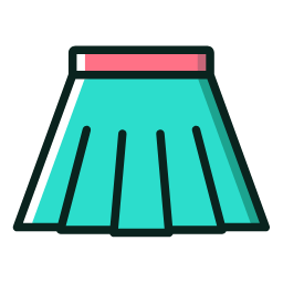 Teal Skirt Icon, skirt,clothing