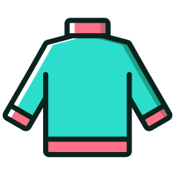 Teal Sweater Icon, sweater,clothing