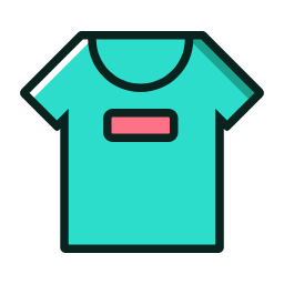 Teal T - Shirt Icon, T - shirt,clothing