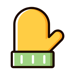 Yellow Glove Icon, glove,accessory