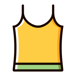 Yellow Tank Top Icon, tank top,clothing