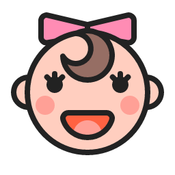 Baby Girl Avatar Icon, baby girl,baby,bow