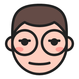 Man with Glasses Avatar Icon, man,glasses,hair