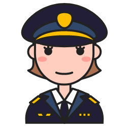Police Officer Avatar Icon, police,officer,cap