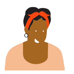 Jolee with Headband Icon, Jolee,headband,peach top