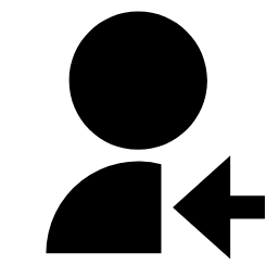 User Received 2 Fill Icon, user,fill,receive