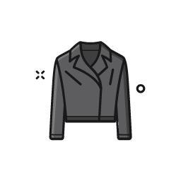 Leather Jacket Icon, leather jacket,outerwear