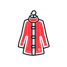Coat Icon, coat,outerwear,winter clothing