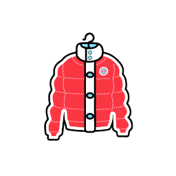 Down Jacket Icon, down jacket,outerwear,winter clothing