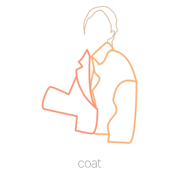 Coat with Hood Icon, coat,hooded coat