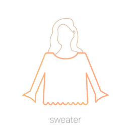Sweater with Collar Icon, sweater,collared sweater
