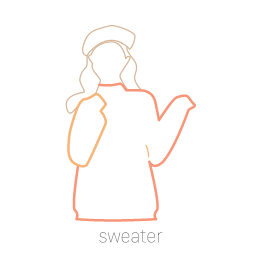 Sweater with Sleeve Detail Icon, sweater,sleeve detail