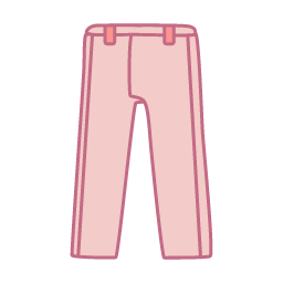 Pink Dress Pants Icon, dress pants,pink,formal