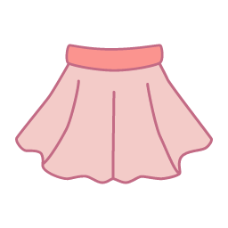 Pink Mini Skirt Icon, skirt,mini,pink