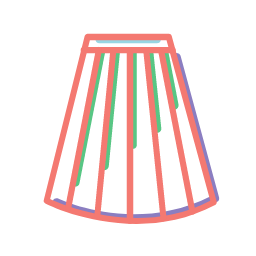 Long Skirt Icon, long skirt,skirt