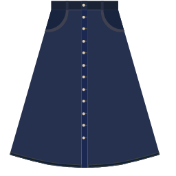 Denim Skirt Icon, denim skirt,skirt,clothing