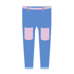 Blue Skinny Pants Icon, skinny pants,pants