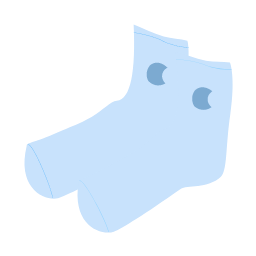 Light Blue Sock Icon, sock,hosiery