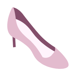 Pink High - Heeled Shoe Icon, high - heel,shoe
