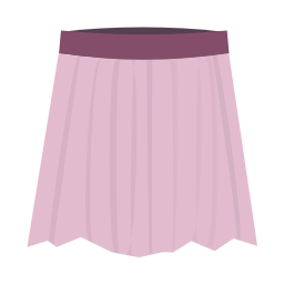 Pink Pleated Skirt Icon, pleated skirt,skirt