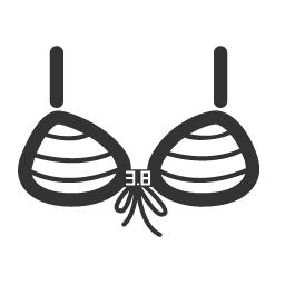 Gray Bra Icon, bra,underwear
