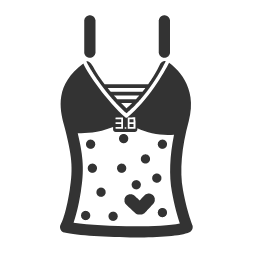 Gray Camisole Icon, camisole,clothing