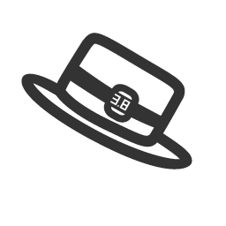 Gray Hat Icon, hat,accessory