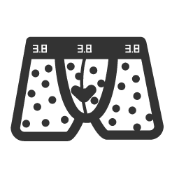Gray Men's Underwear Icon, men's underwear,clothing